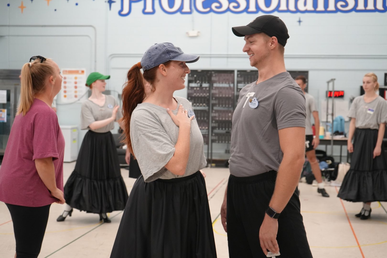 Saige and Dylan, Performers in the rehearsal room for Disney Starlight