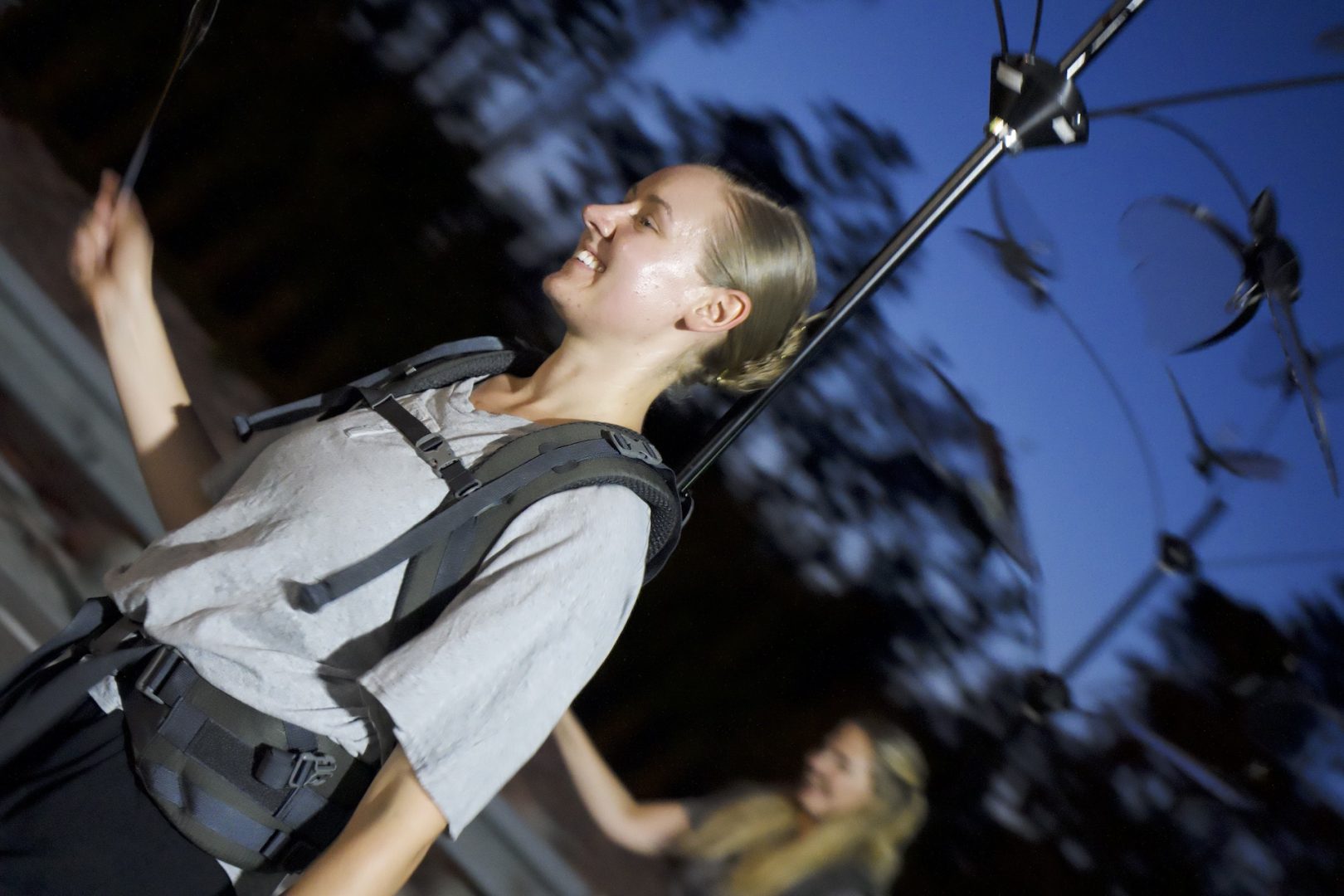 Lindsay, Performer rehearsing outside for Disney Starlight