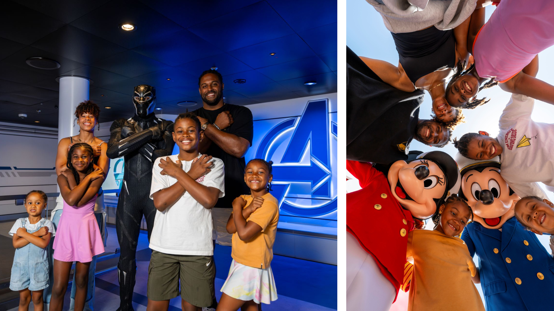 Cam Jordan on the Disney Wish - Disney Cruise Line