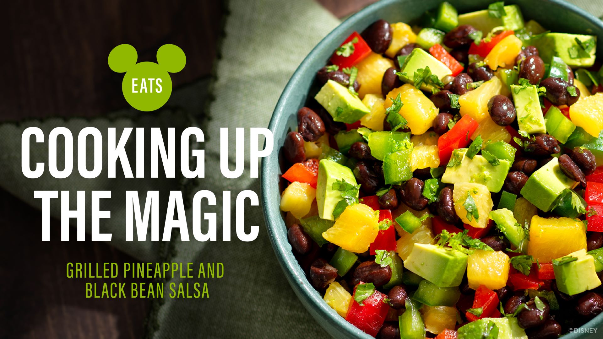 Cooking Up the Magic - Grilled Pineapple and Black Bean Salsa Disney Lookout Cay