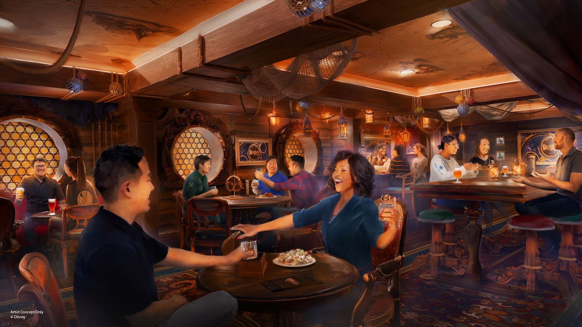 Disney Destiny New Drinks Cask & Cannon Rendering