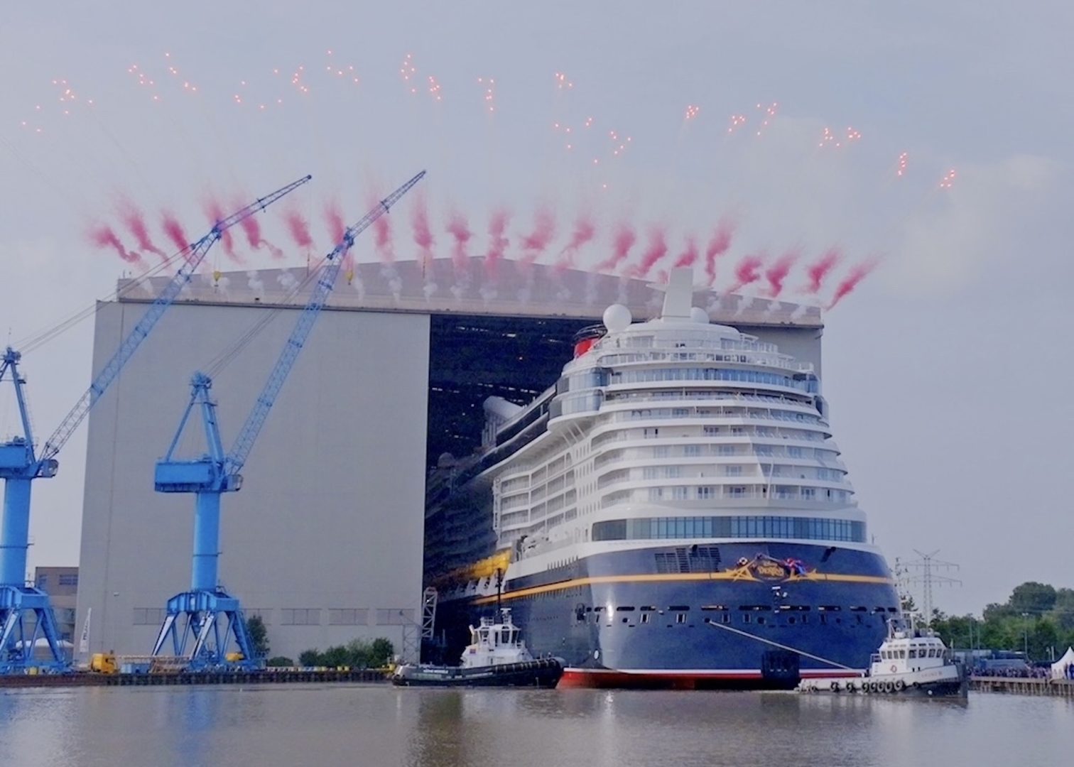 Disney Cruise Line Disney Destiny Float Out