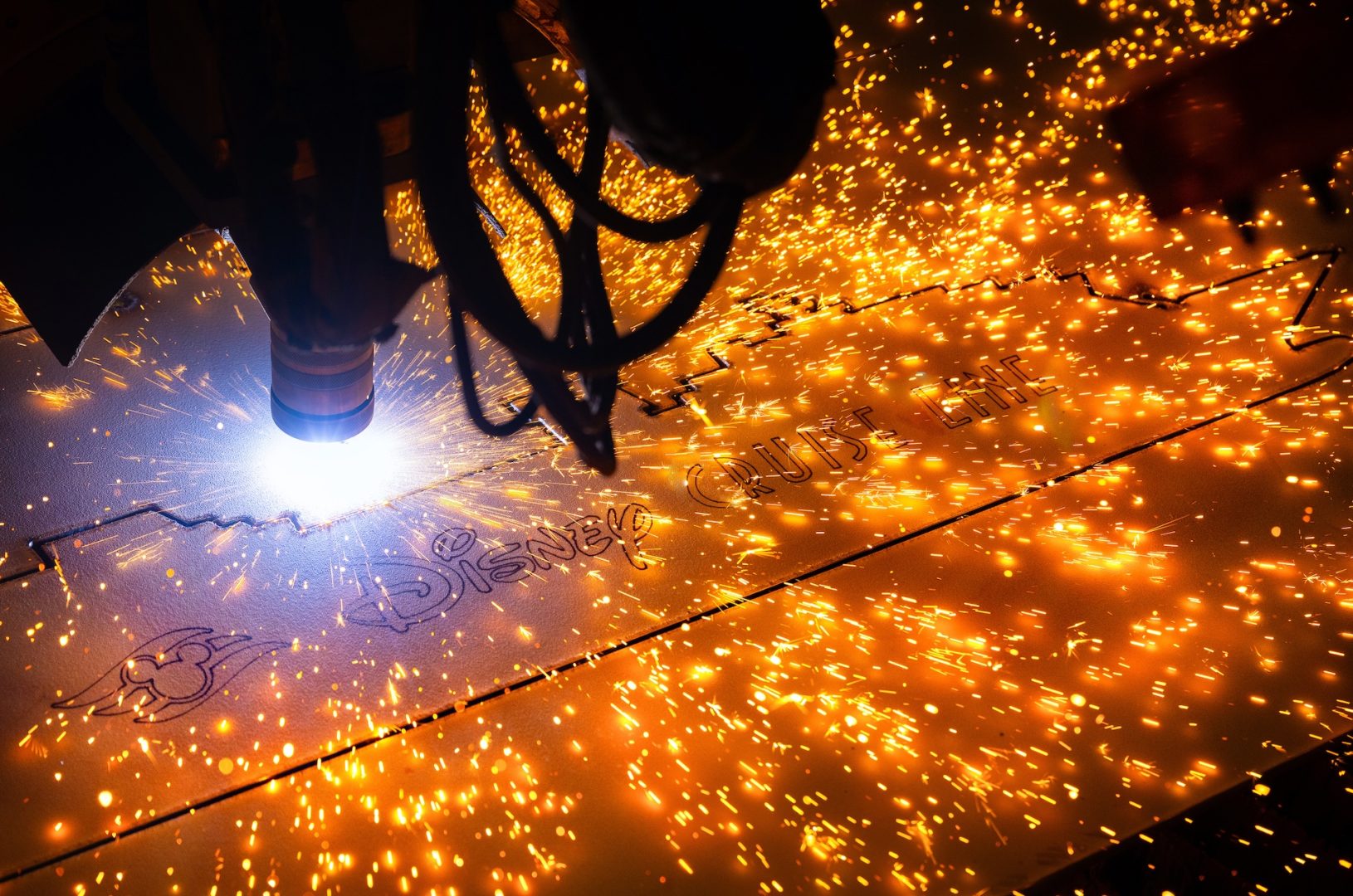 Disney Cruise Line Disney Destiny Steel Cutting