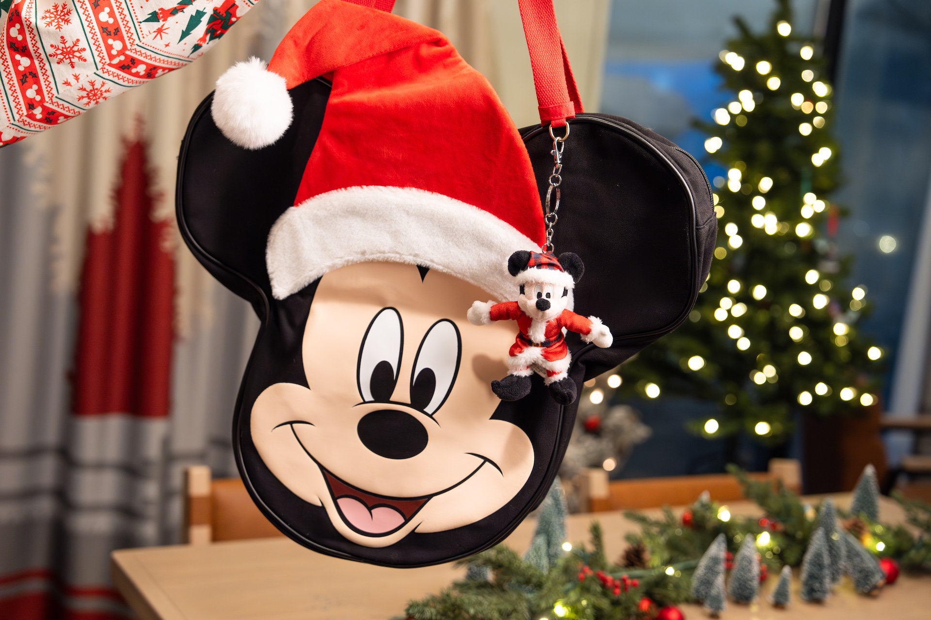 2025 Disney Holidays Merchandise Preview Mickey Tote Bag and Keychain
