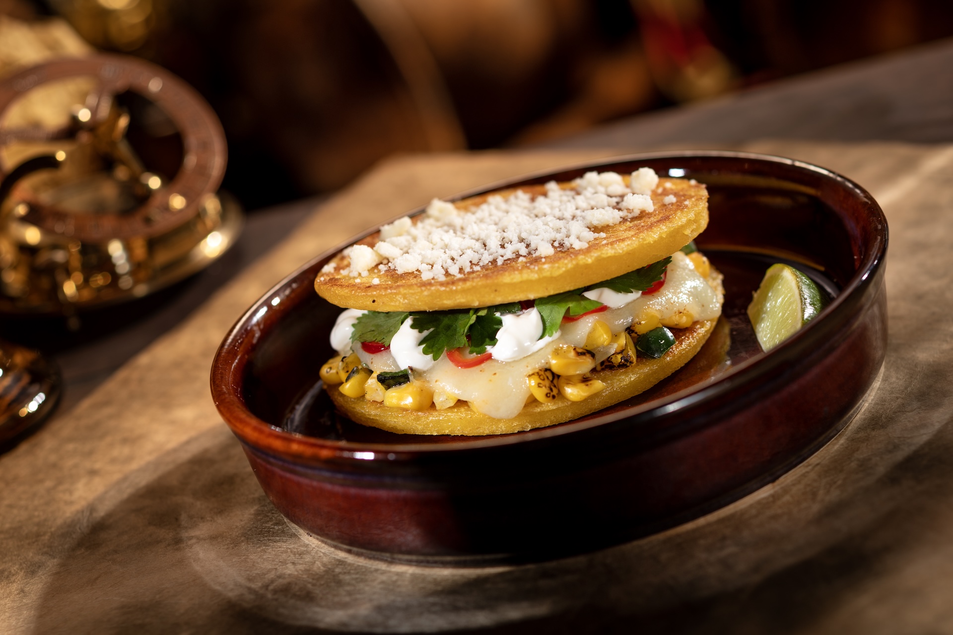 Beak and Barrel Corn Griddle Cakes at Walt Disney World