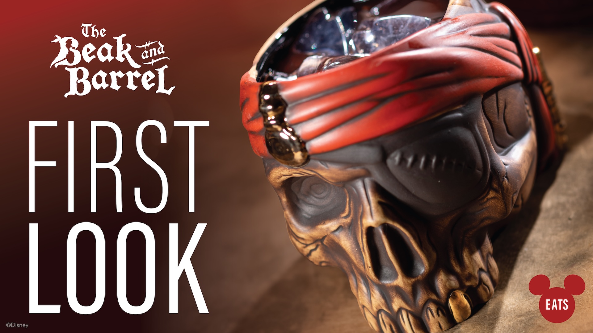 Beak and Barrel Skull Cocktail at Walt Disney World