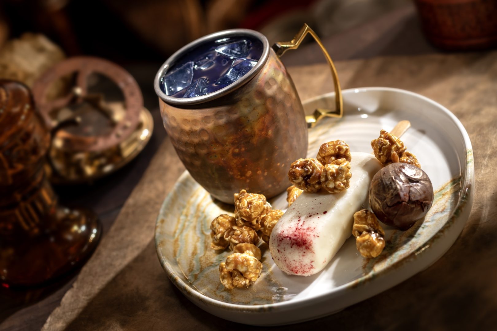 Beak and Barrel Treasure Trove Cocktail and Snacks at Walt Disney World