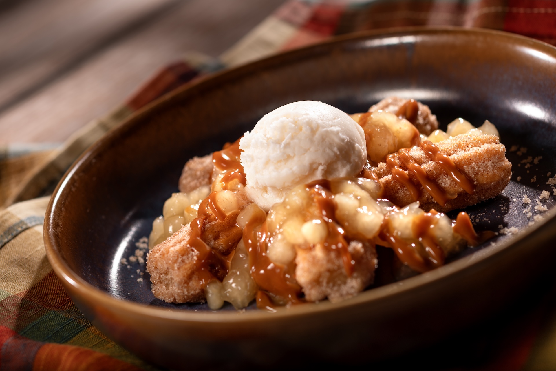EPCOT Food & Wine Festival Apple-Cinnamon and Caramel Mini Churros Sundae