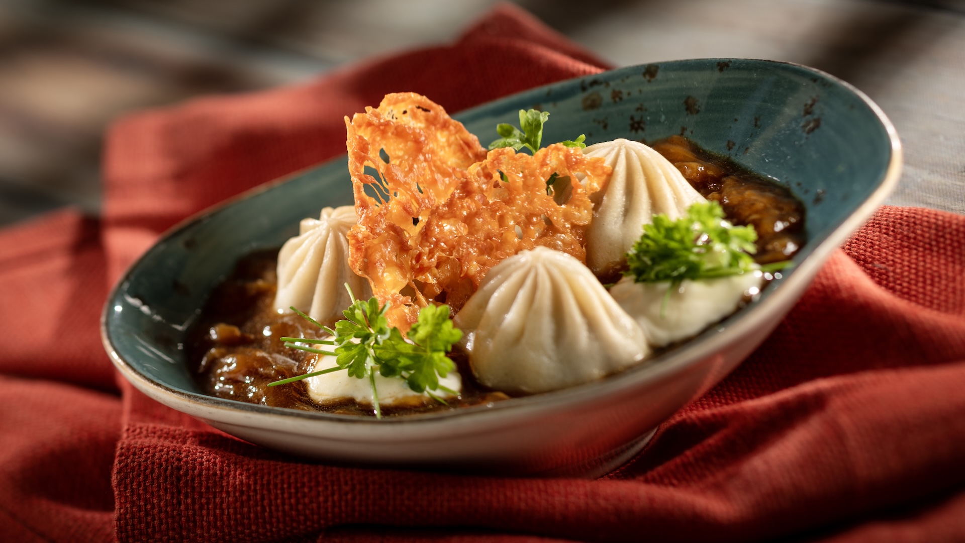 EPCOT Food & Wine Festival French Onion Soup-style Dumplings