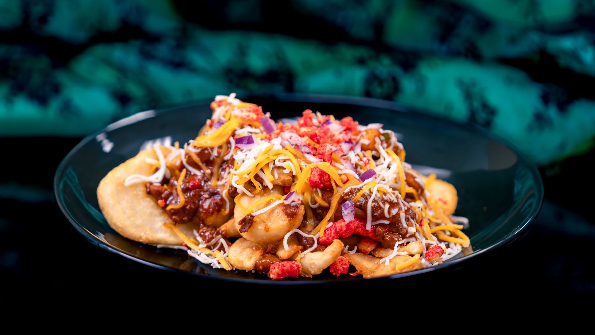 Chili Cheese Fries at Oogie Boogie Bash