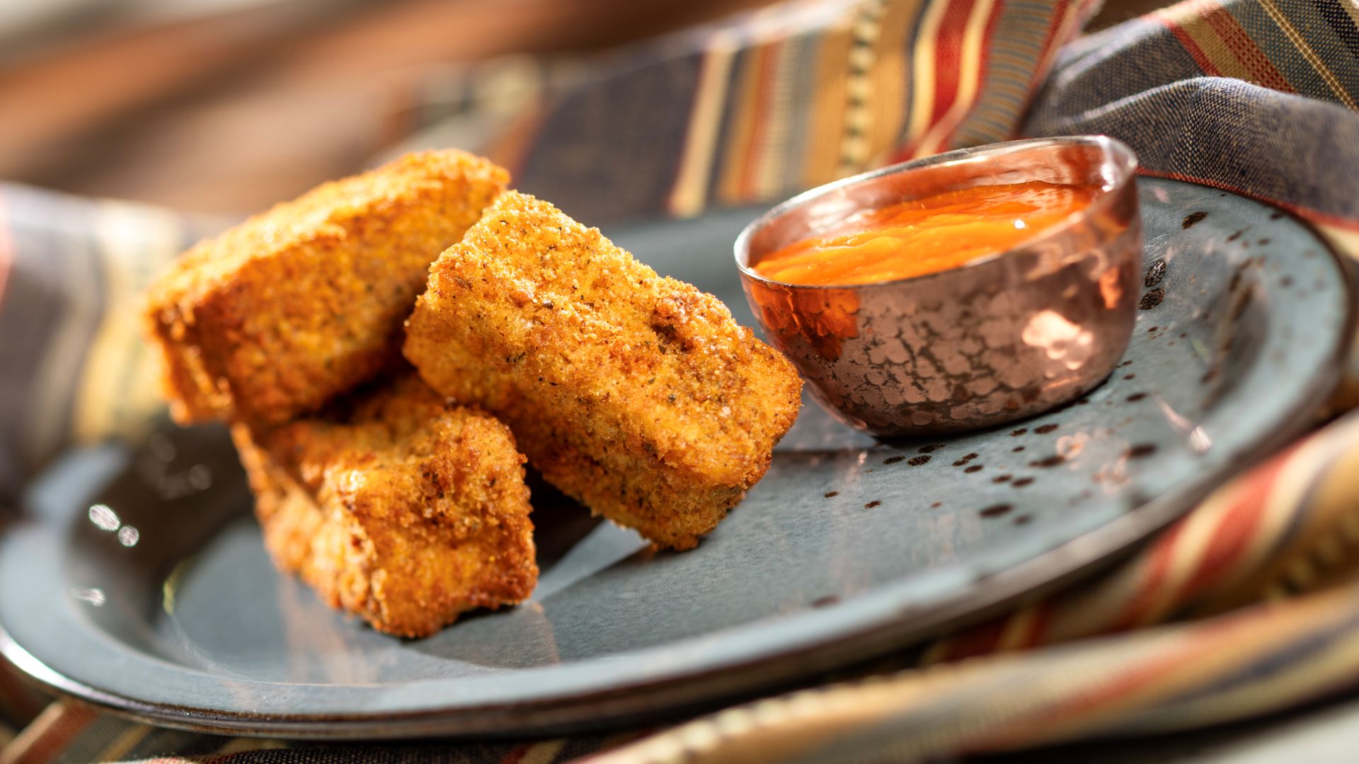 Curry-spiced Fried Cheese