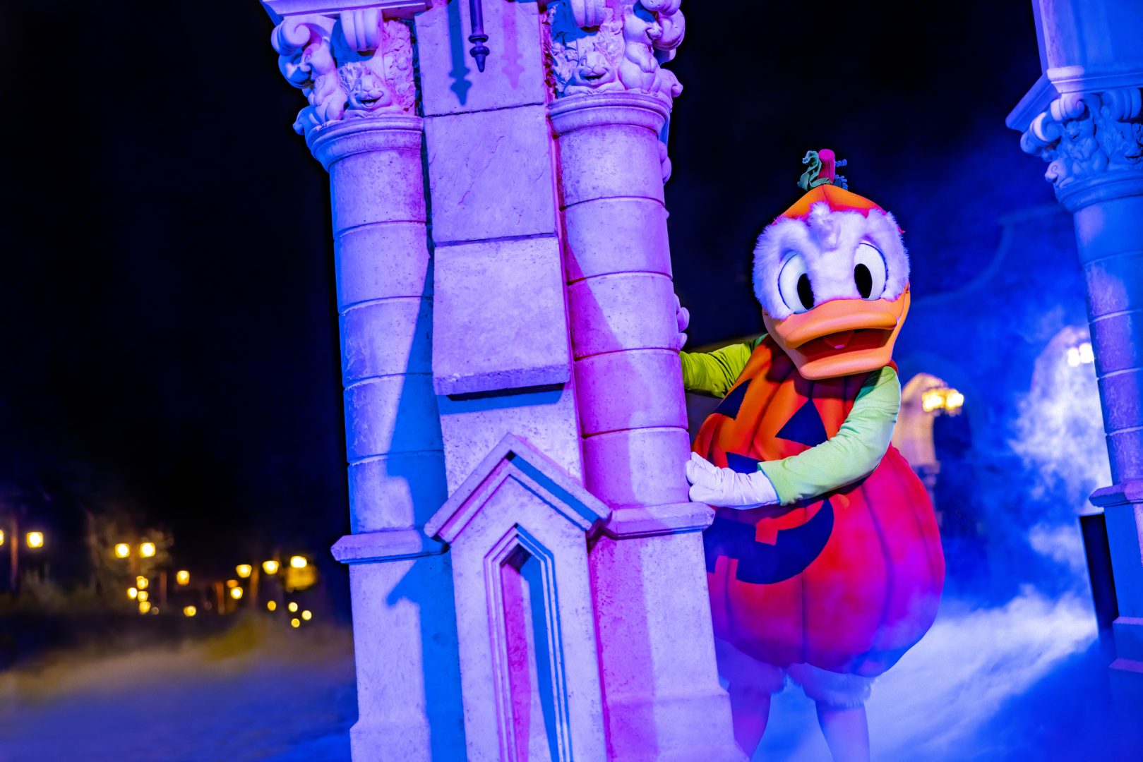 Donald Duck at MNSSHP in Halloween Costume