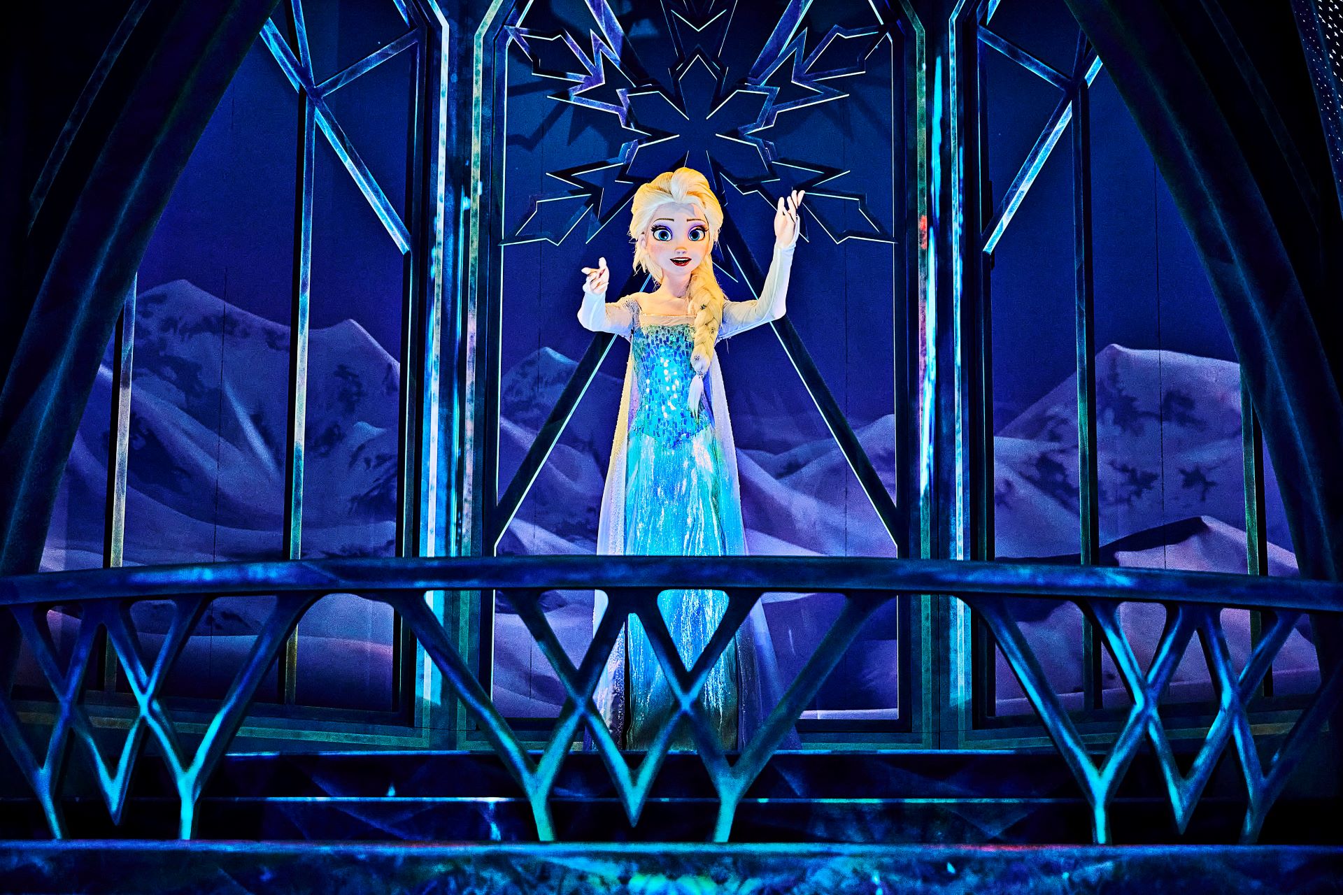 Elsa at World of Frozen at Hong Kong Disneyland