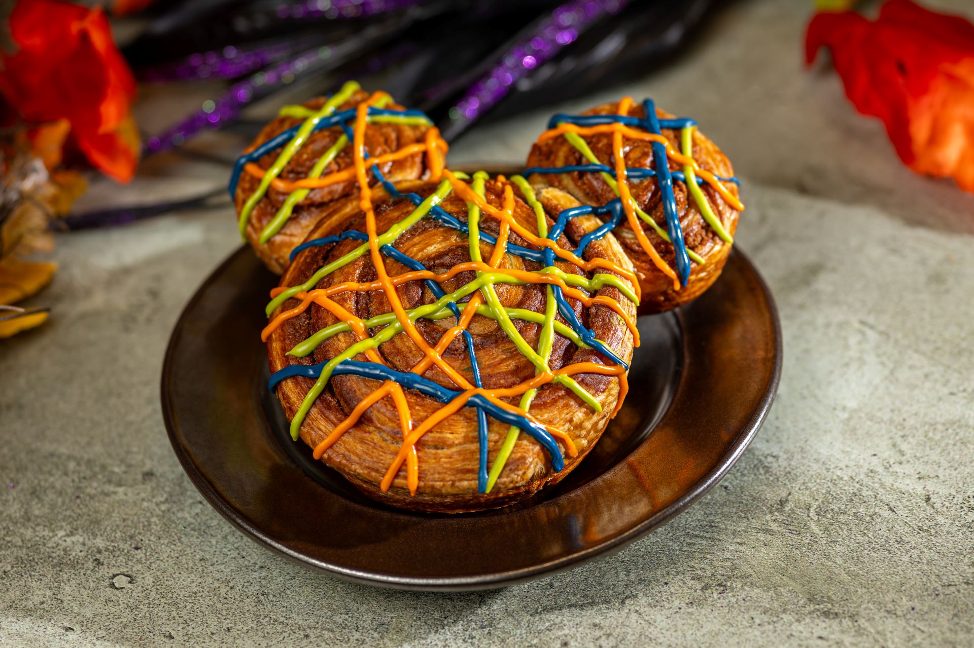 Halloween Mickey Cinnamon Roll