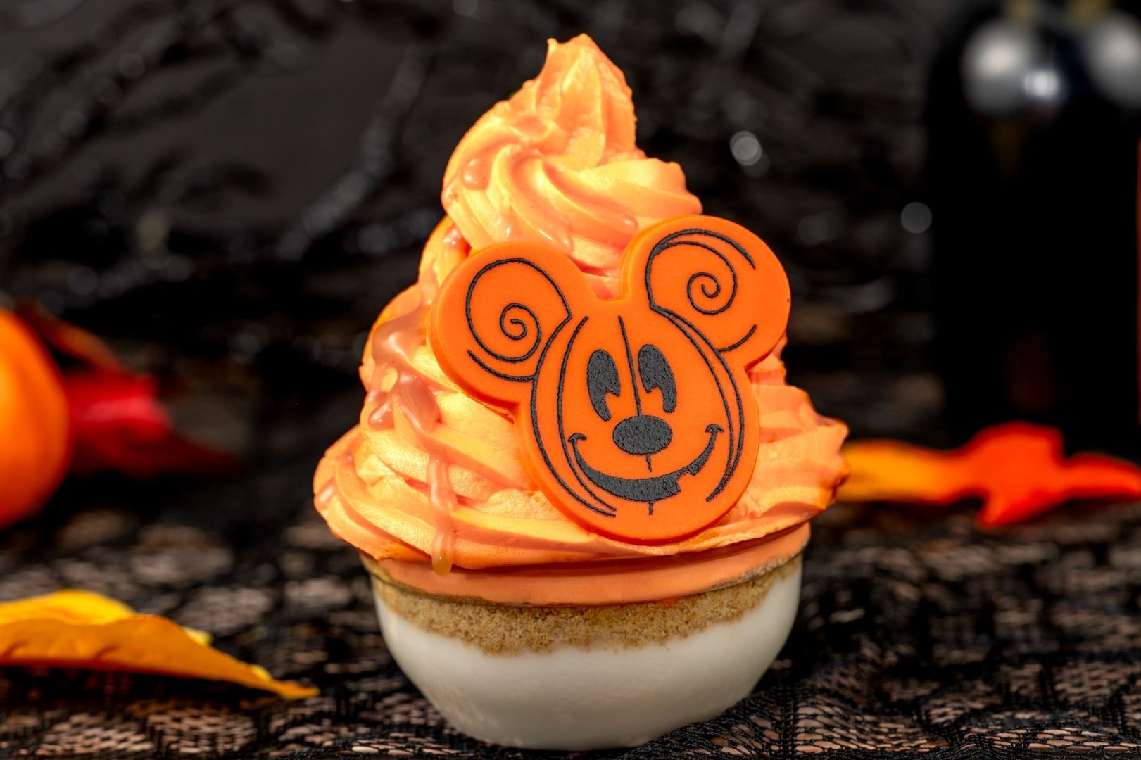 Mickey Pumpkin Soft-Serve Walt Disney World Halloween