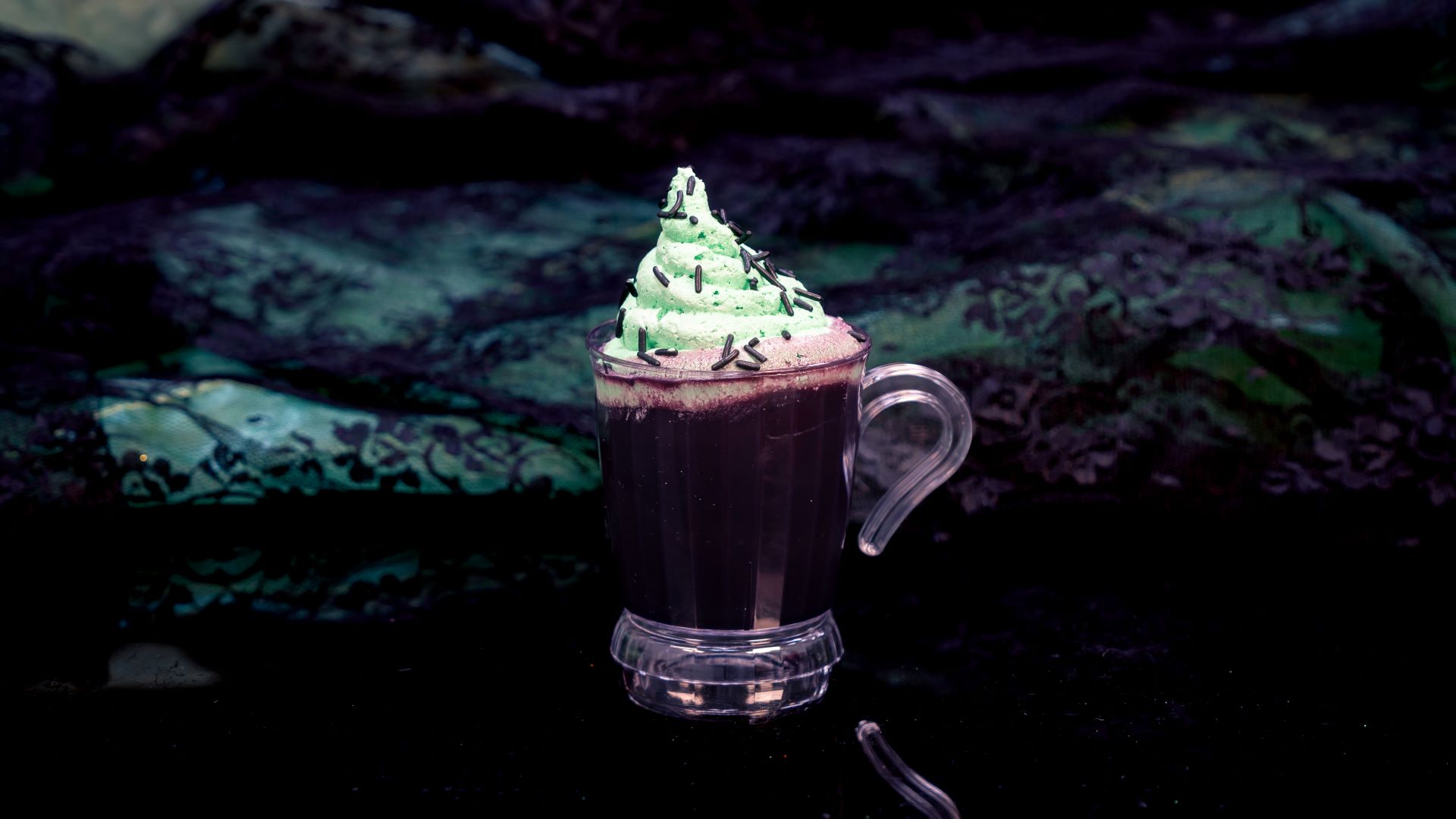 Ube Hot Chocolate at Oogie Boogie Bash