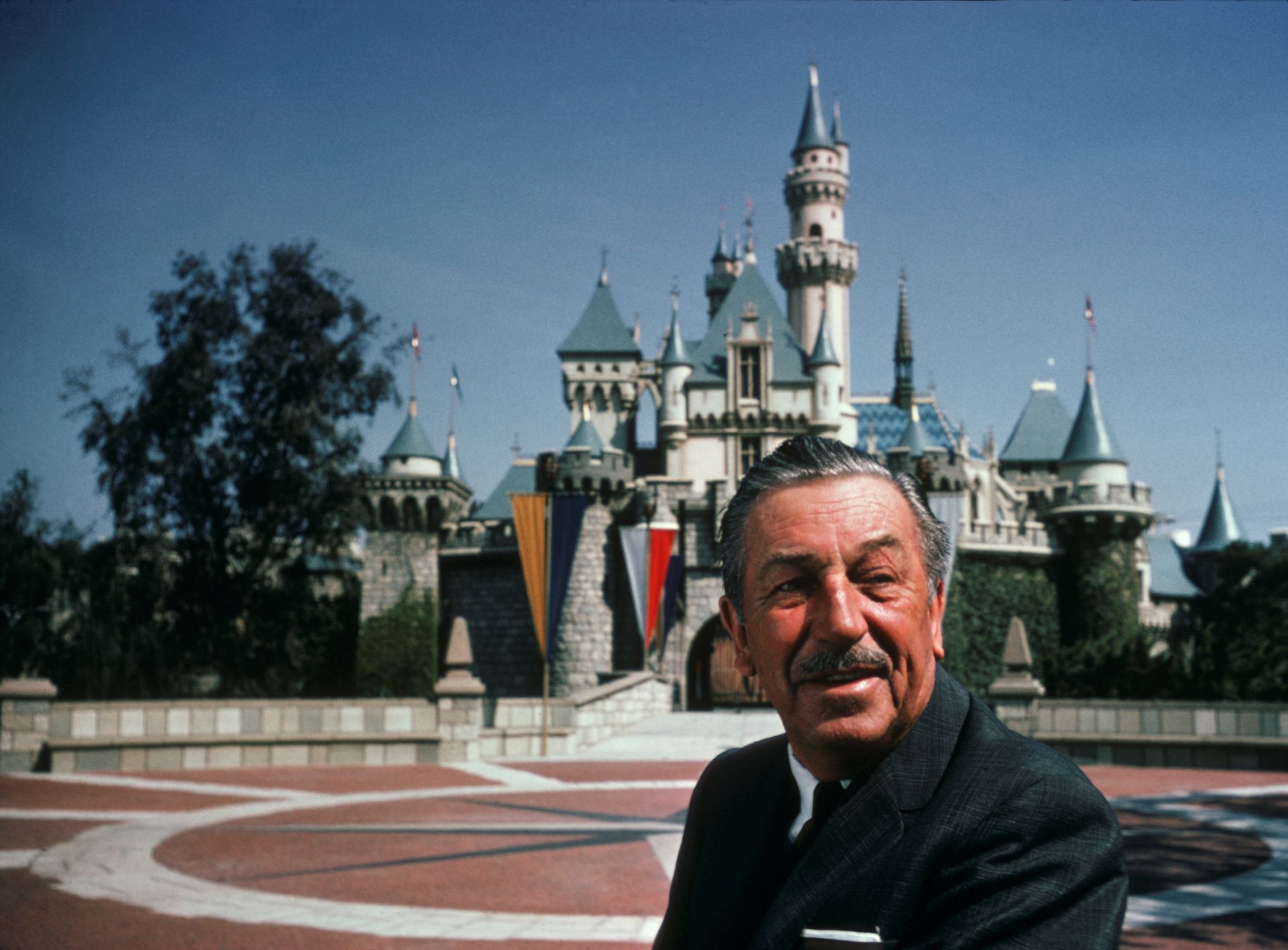 Walt Disney and Sleeping Beauty Castle