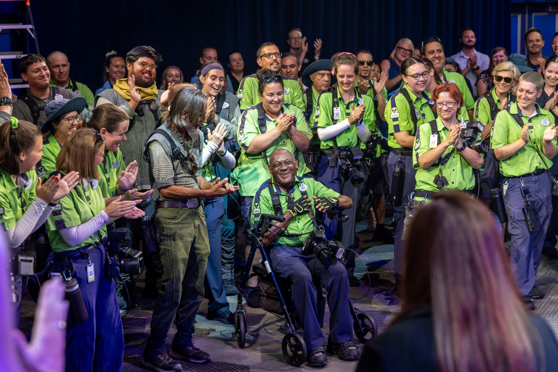 Willie with the Walt Disney Legacy Award at Walt Disney World