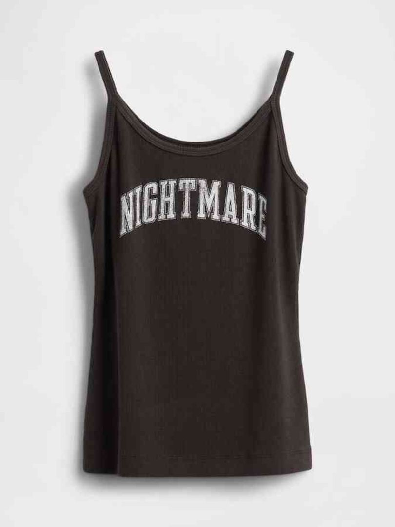 2025 Gap Nightmare Before Christmas Halloween Merchandise Collection Mini Rib Tank Top