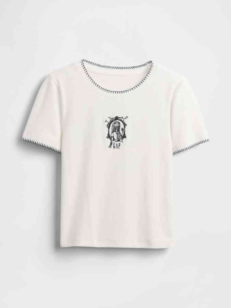 2025 Gap Nightmare Before Christmas Halloween Merchandise Collection Modern Shrunken T-Shirt