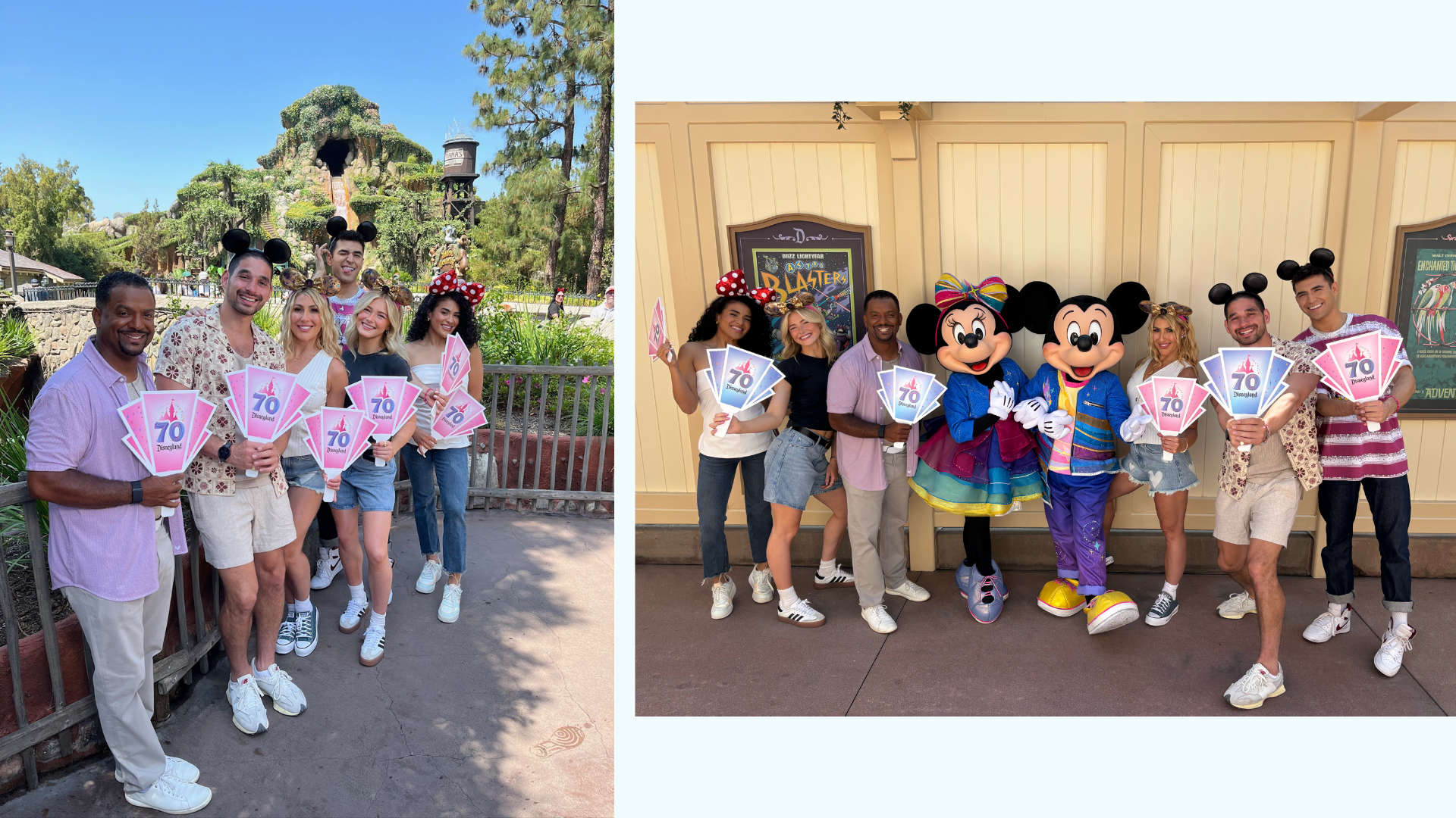 The cast of Dancing With the Stars visits the Disneyland Resort