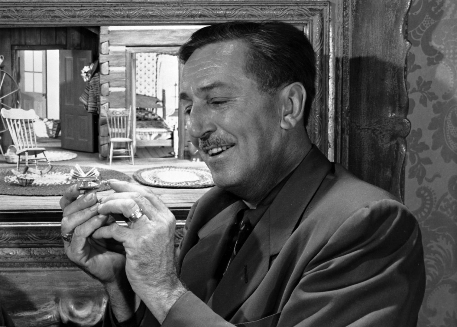 Walt Disney and the Storybook Land Canal Boats Miniatures at Disneyland