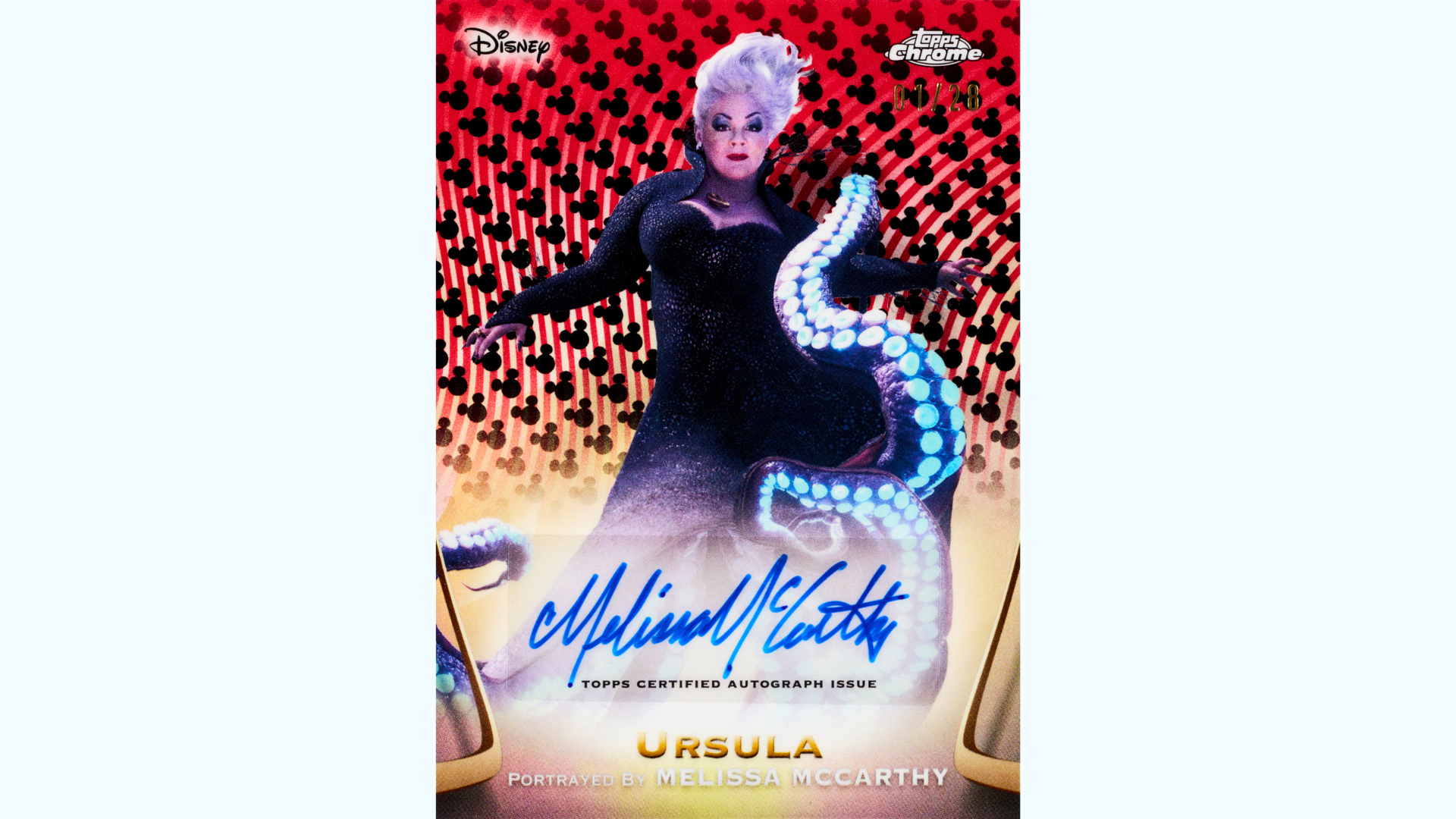 2025 Topps Chrome Disney Autograph Card