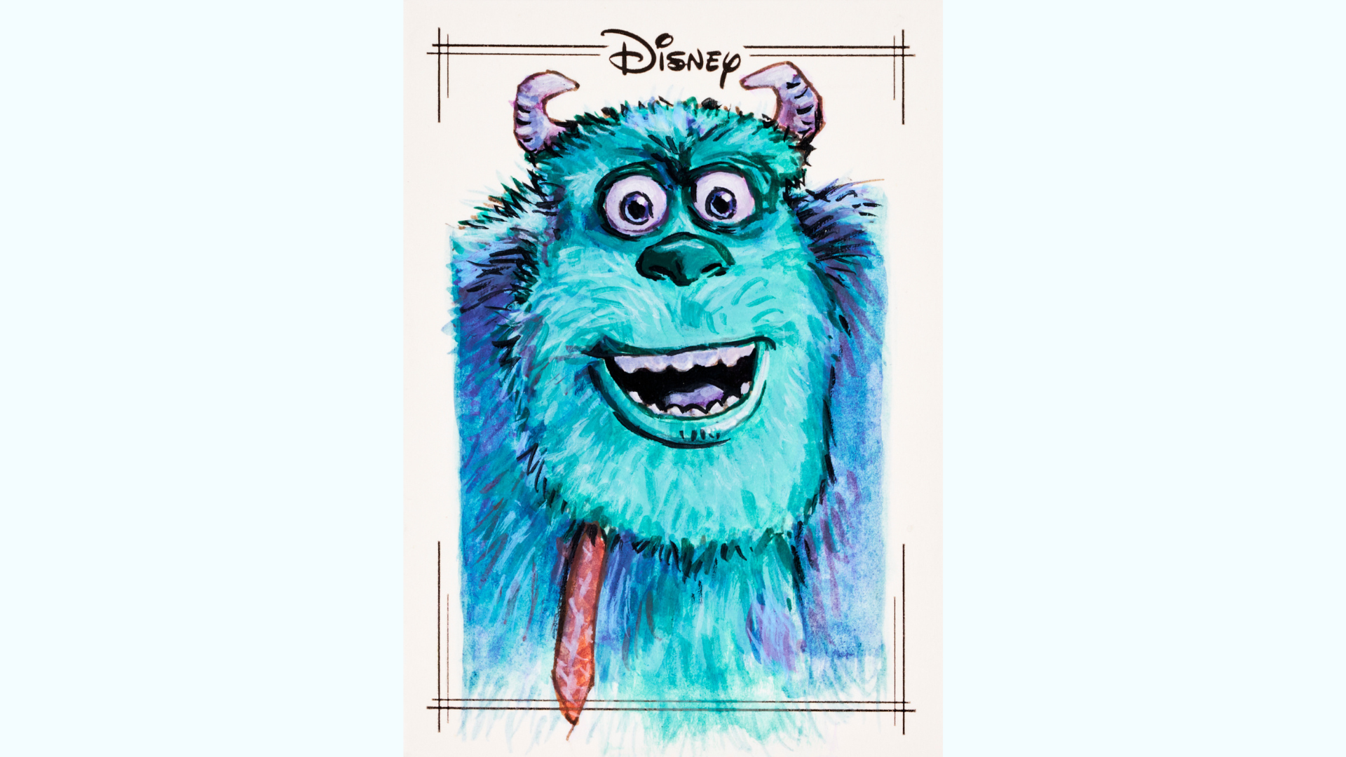 2025 Topps Chrome Disney Sketch Card