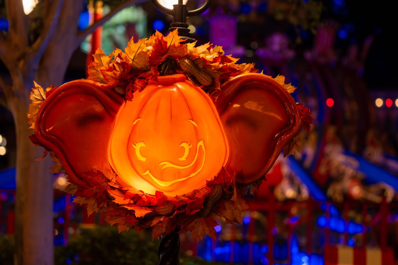 Walt Disney World 2025 Fall Season Dumbo Pumpkin Decor