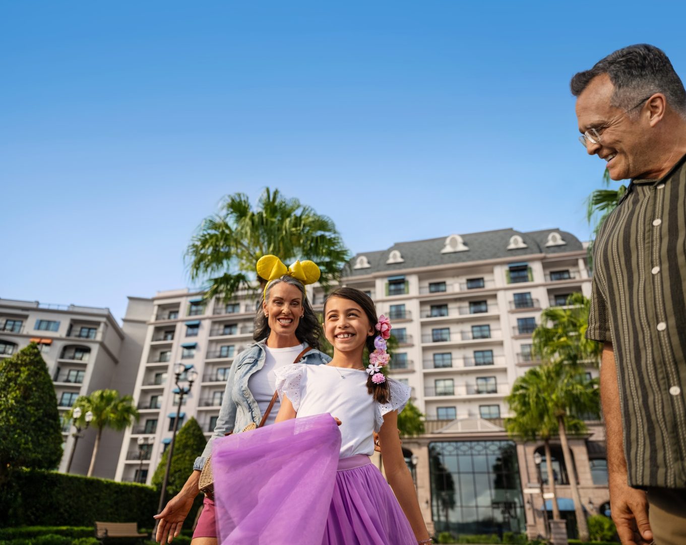 Family Visiting Walt Disney World Resort