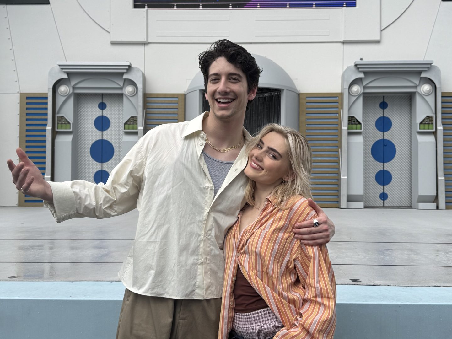 Milo Manheim and Meg Donnelly from Zombies visit Walt Disney World