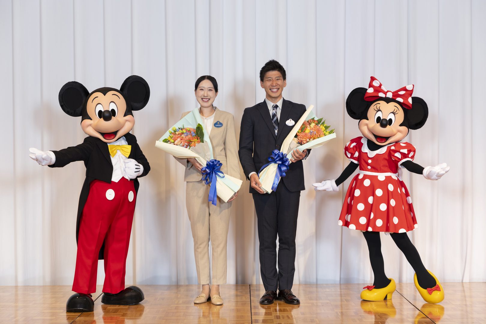 2026-2027 Tokyo Disney Resort Ambassadors with Mickey Mouse and Minnie Mouse at Celebration