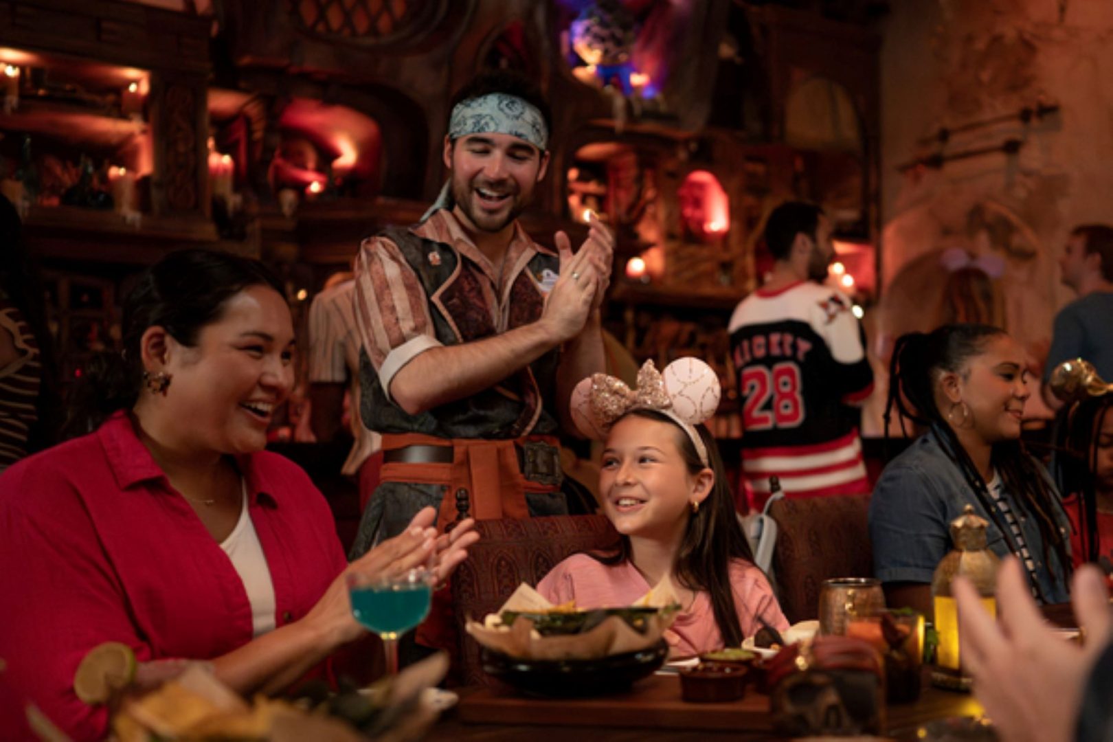 Beak and Barrel Cast Member with Guests