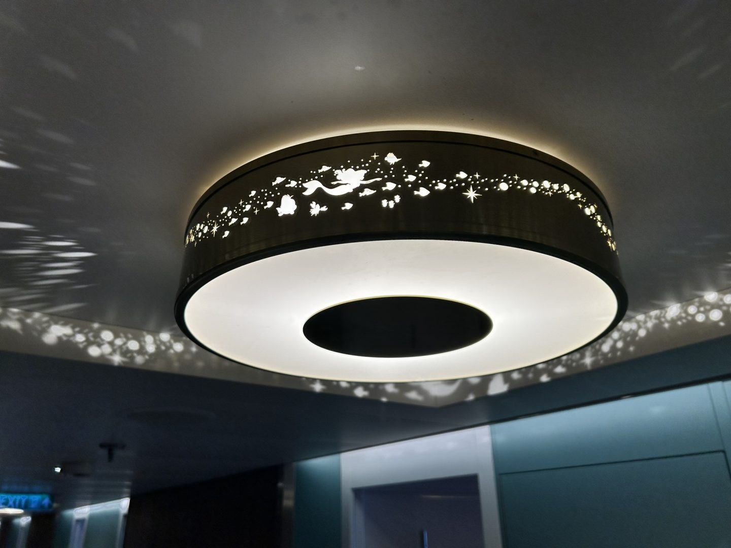 Disney Wish Hallway Ariel Lamp