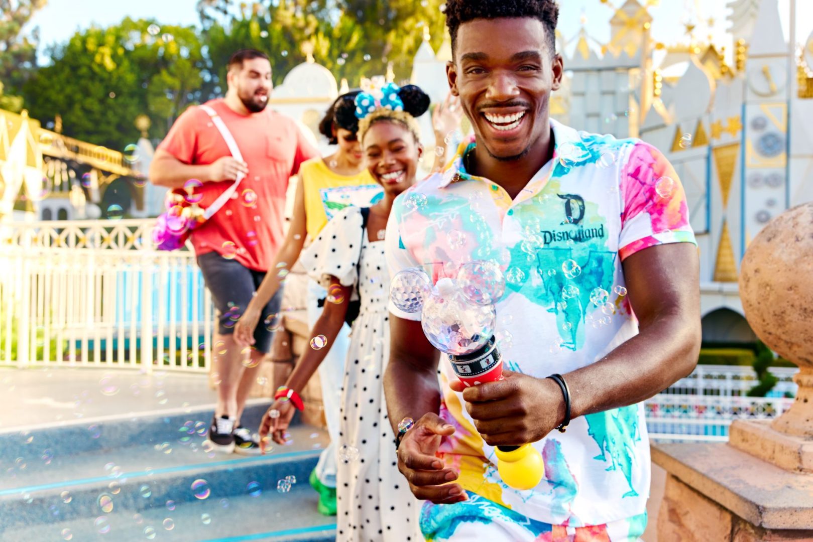 Family Visiting it's a small world at Disneyland Park