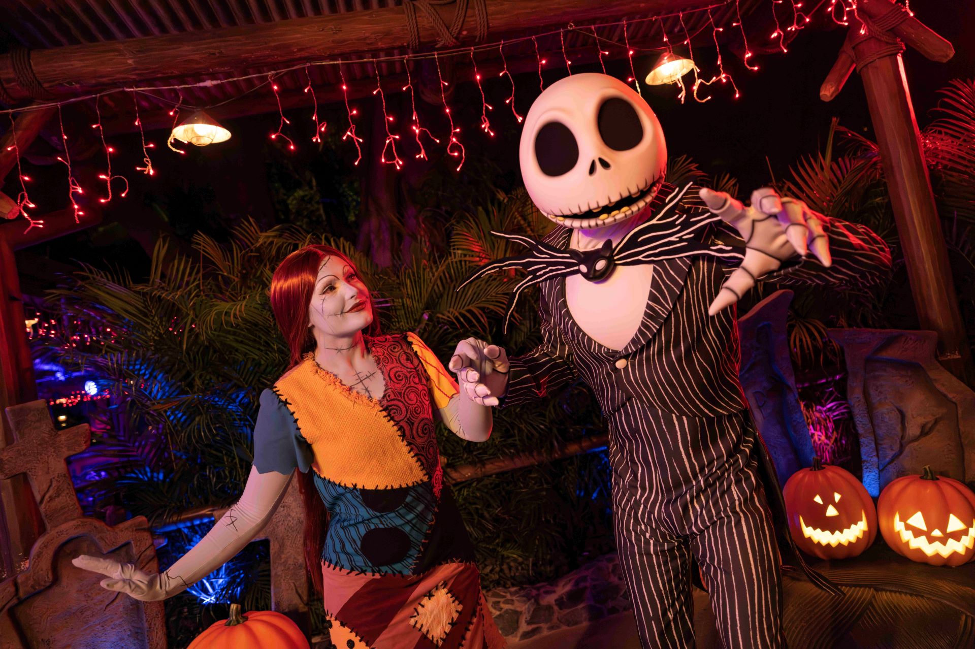 Jack and Sally at Hong Kong Disneyland Halloween