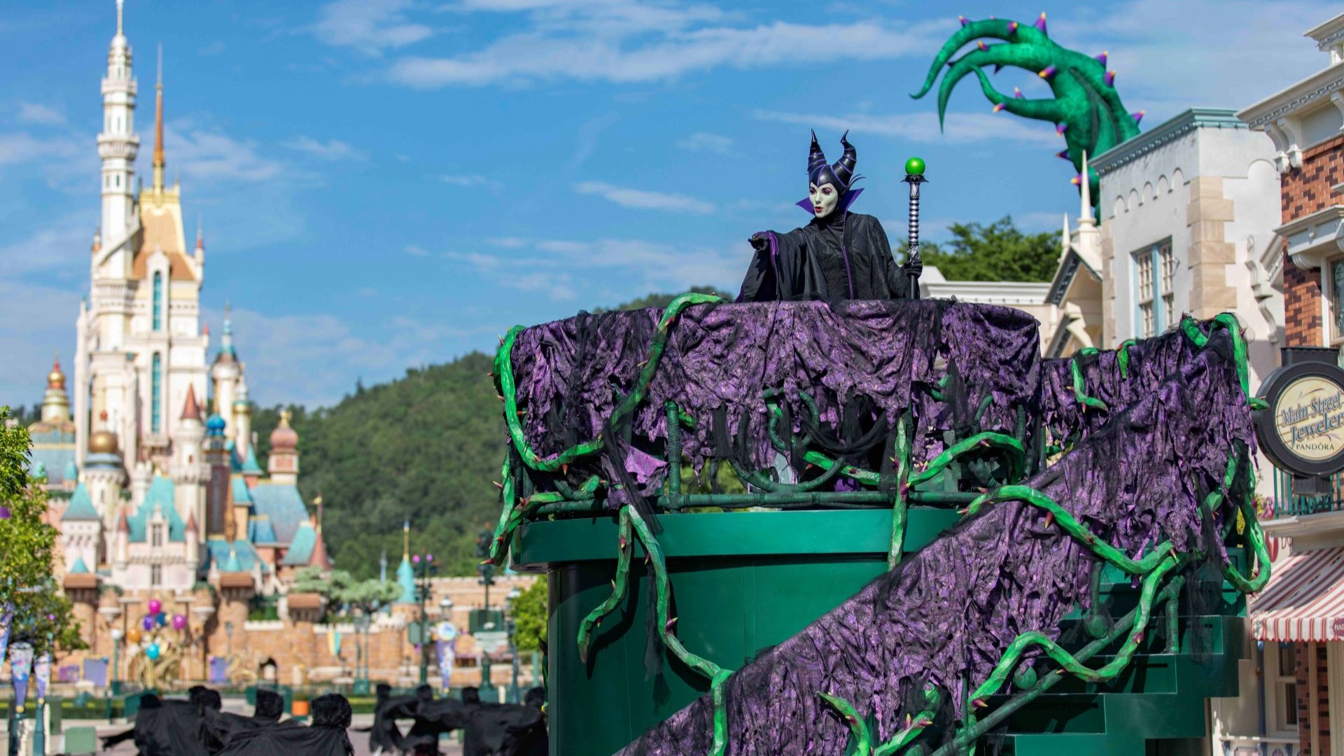 Maleficent During Uninvited Show at Hong Kong Disneyland