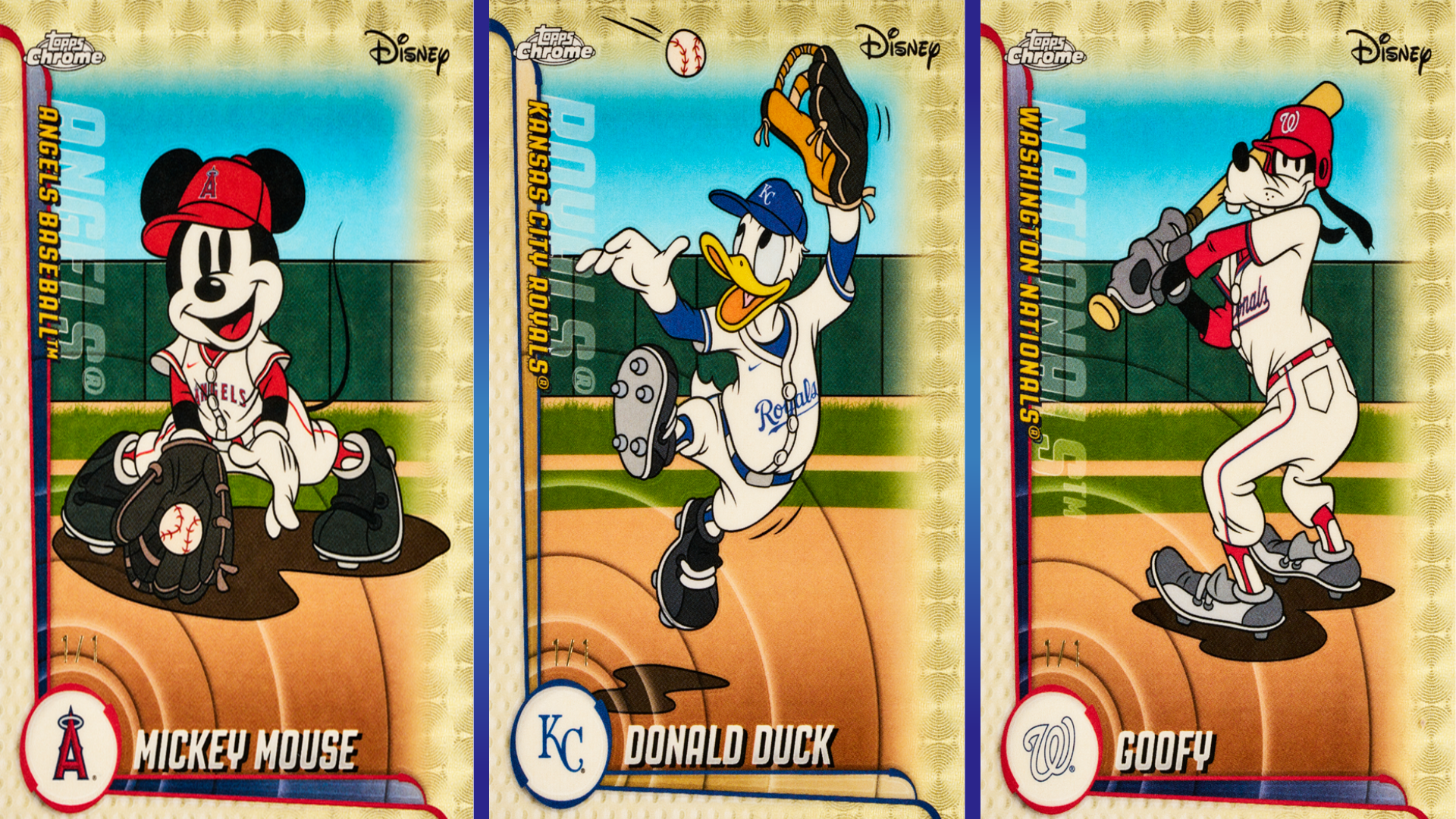 Mickey and Friends Suit Up in MLB Uniforms in New Disney Topps Cards
