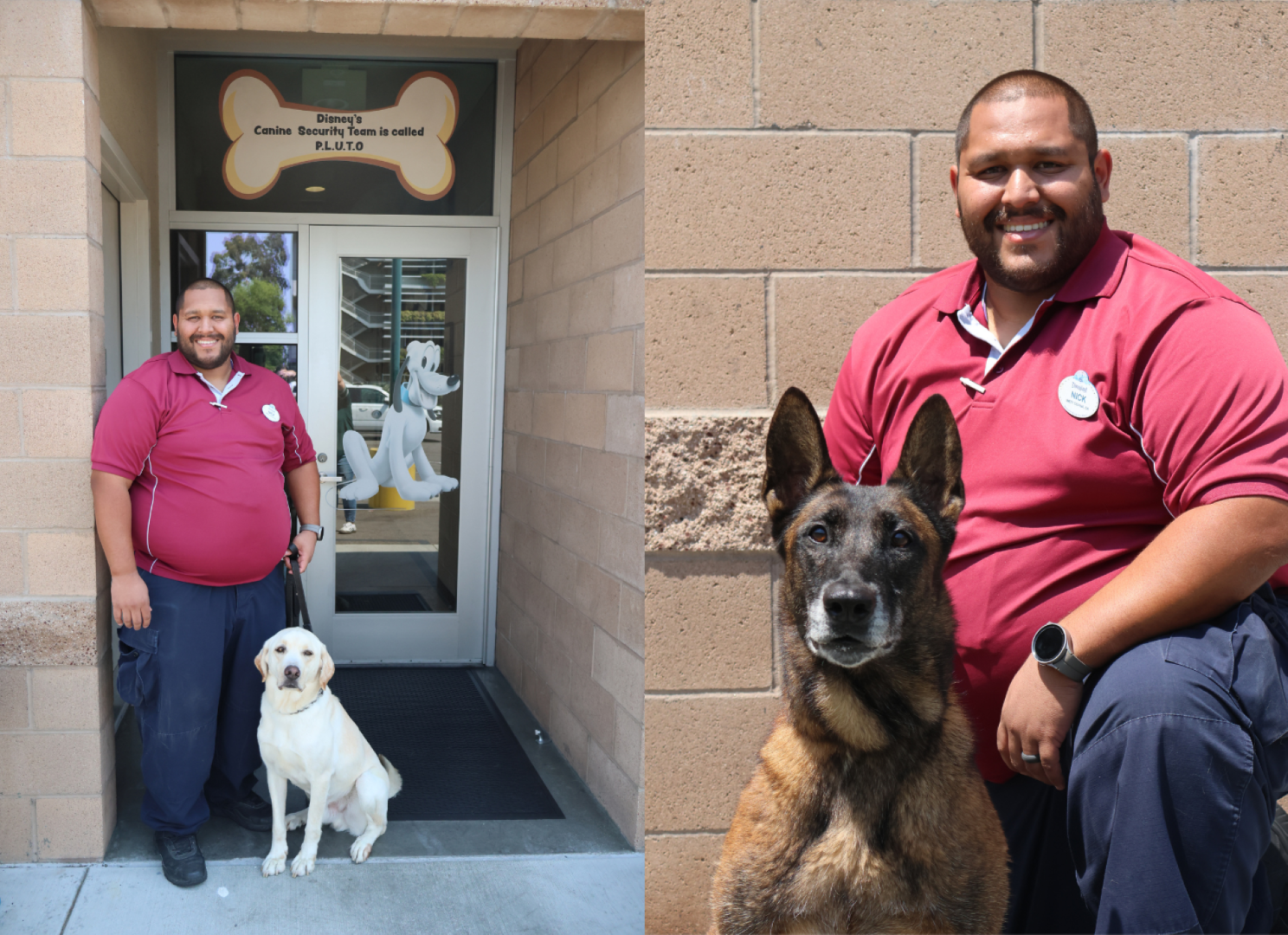 Nicholas with Dogs at Disneyland