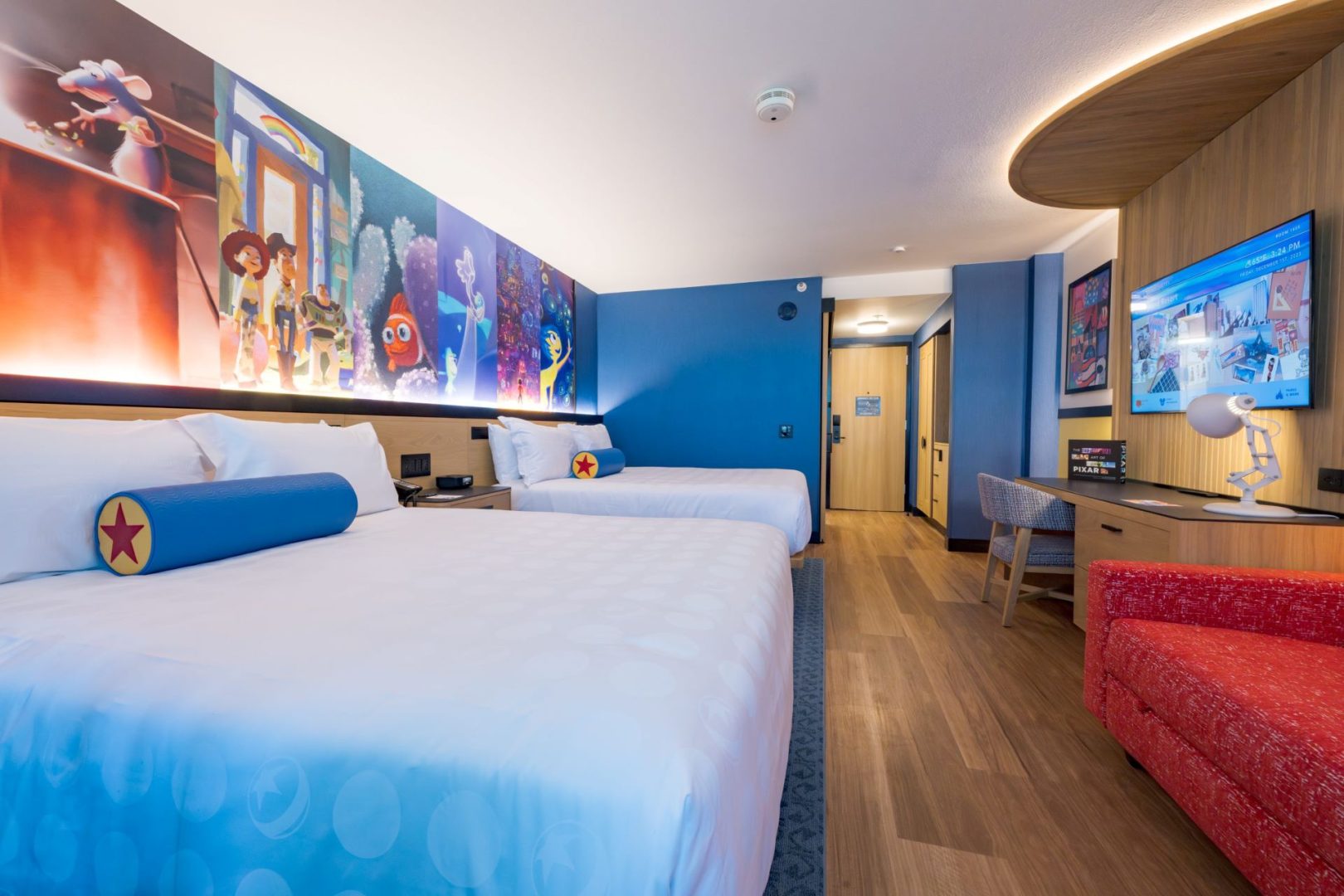 Rooms at Pixar Place Hotel