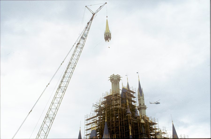 Tokyo Disneyland Castle Construction