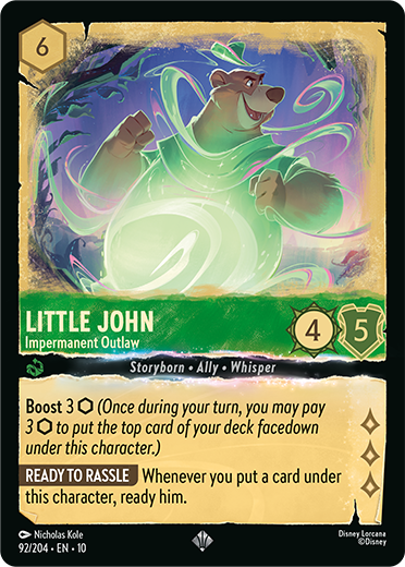 Lorcana Whispers in the Well Set - Little John Card