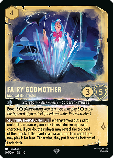 Lorcana Whispers in the Well Set - Fairy Godmother Card