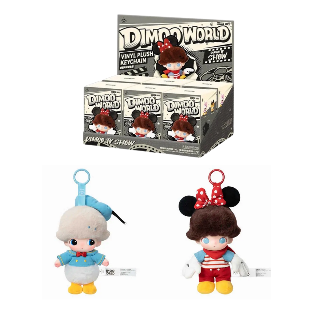 PopMart Dimoo World x Disney Series Vinyl Plush Keychain Blind Box 