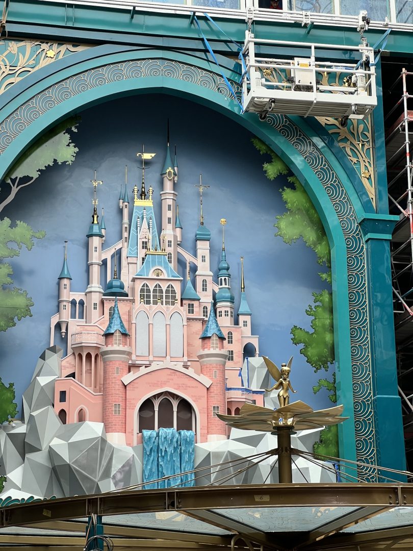 Storybook Castle Installed in Disney Imagination Garden Aboard the Disney Adventure