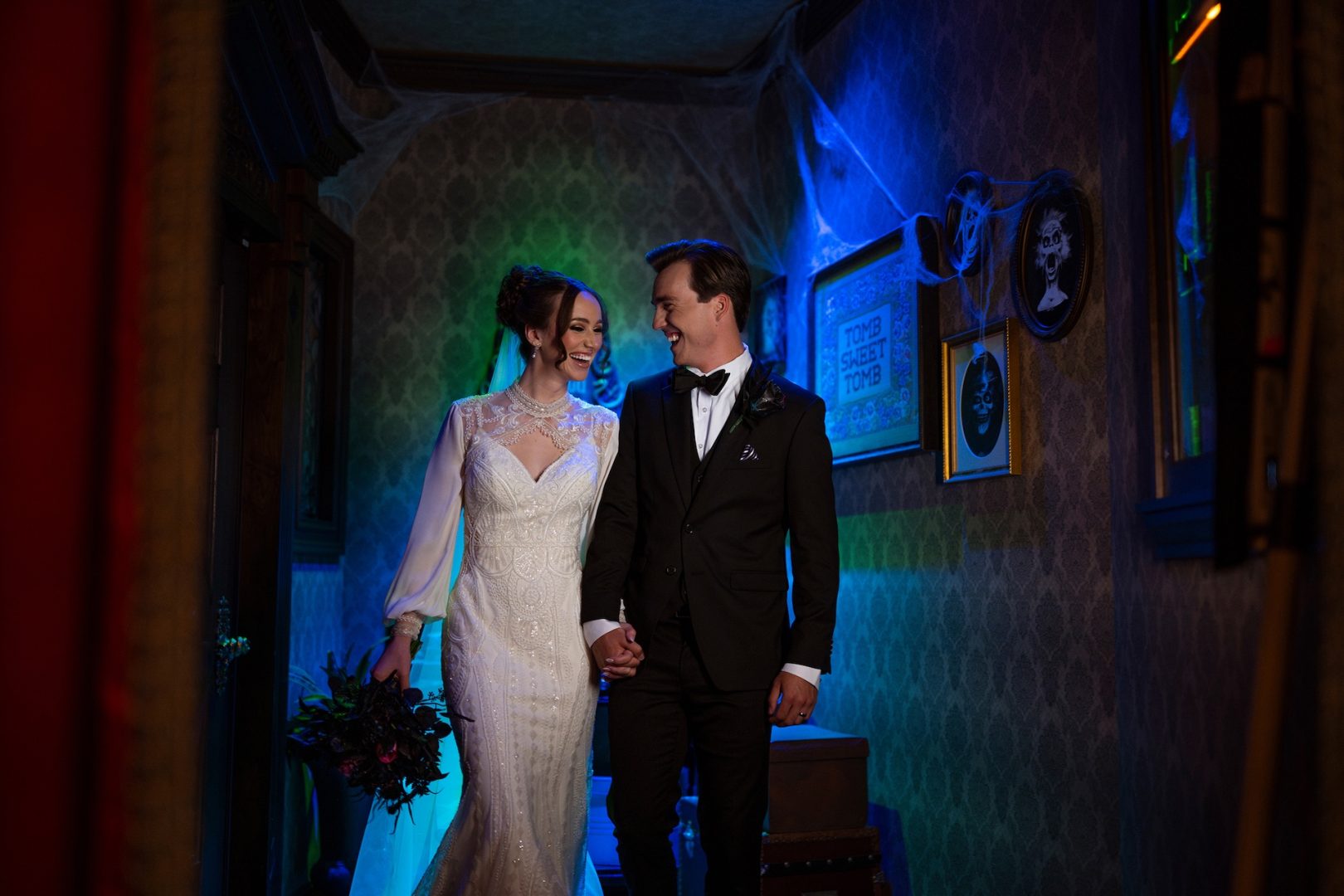 Disney’s Fairy Tale Weddings & Honeymoons Venue Haunted Mansion Parlor aboard the Disney Destiny