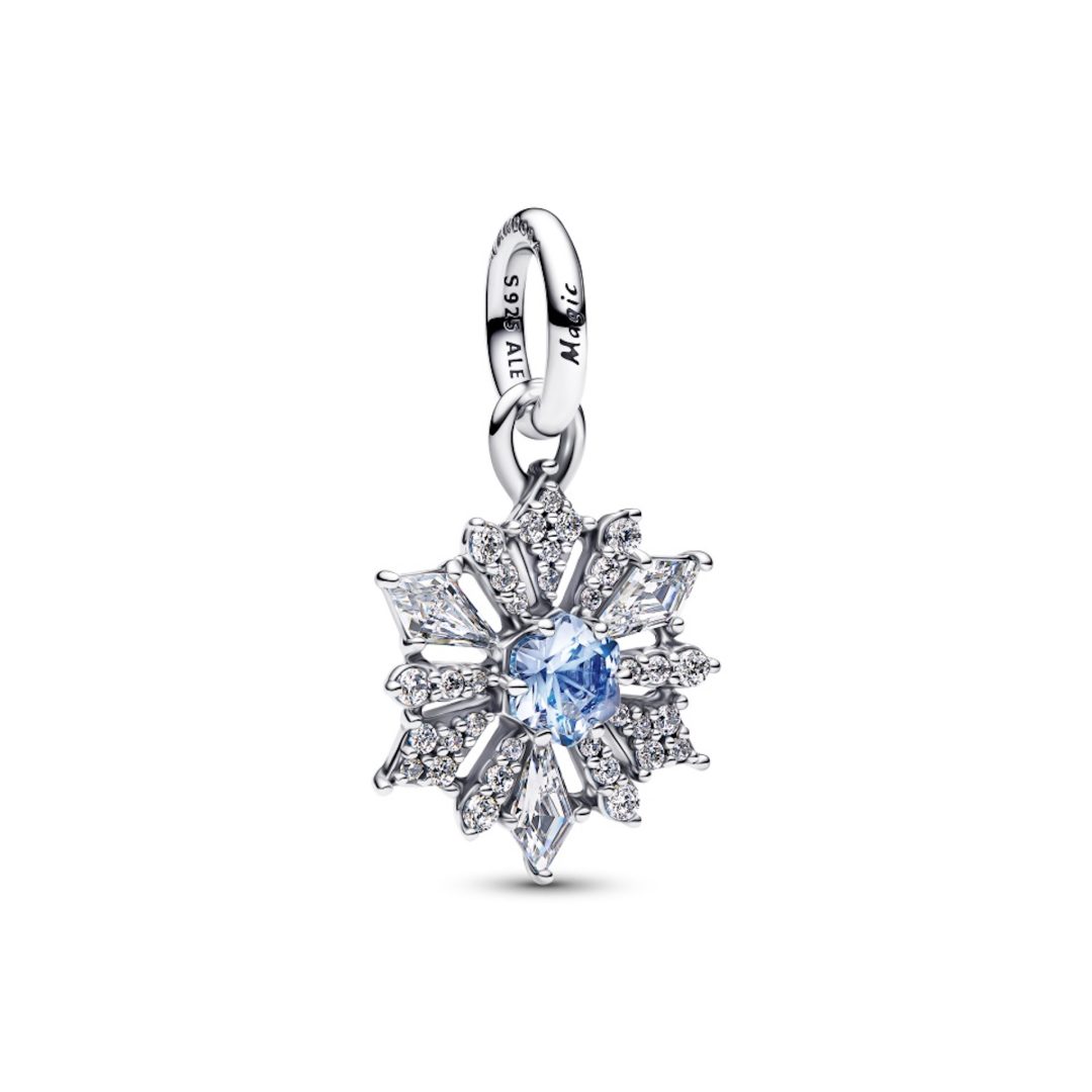 Disney Frozen Queen Elsa Snowflake Dangle Charm Pandora