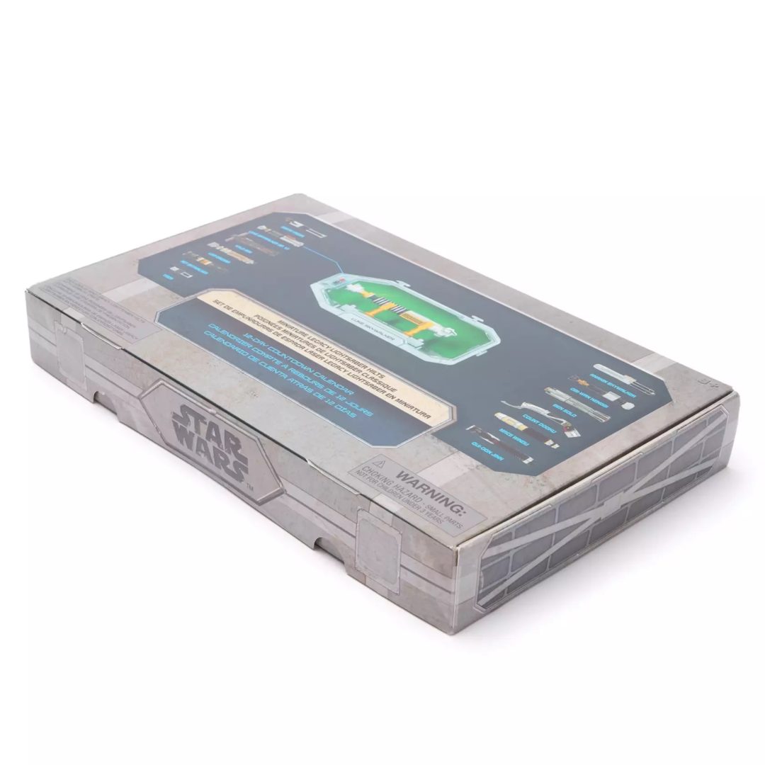 Disney Store Star Wars Miniature Legacy LIGHTSABER Hilts Countdown Calendar 