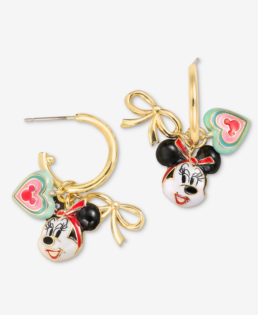 Disney x Macy’s Holiday Collection Minnie with Hearts and Bows Earrings
