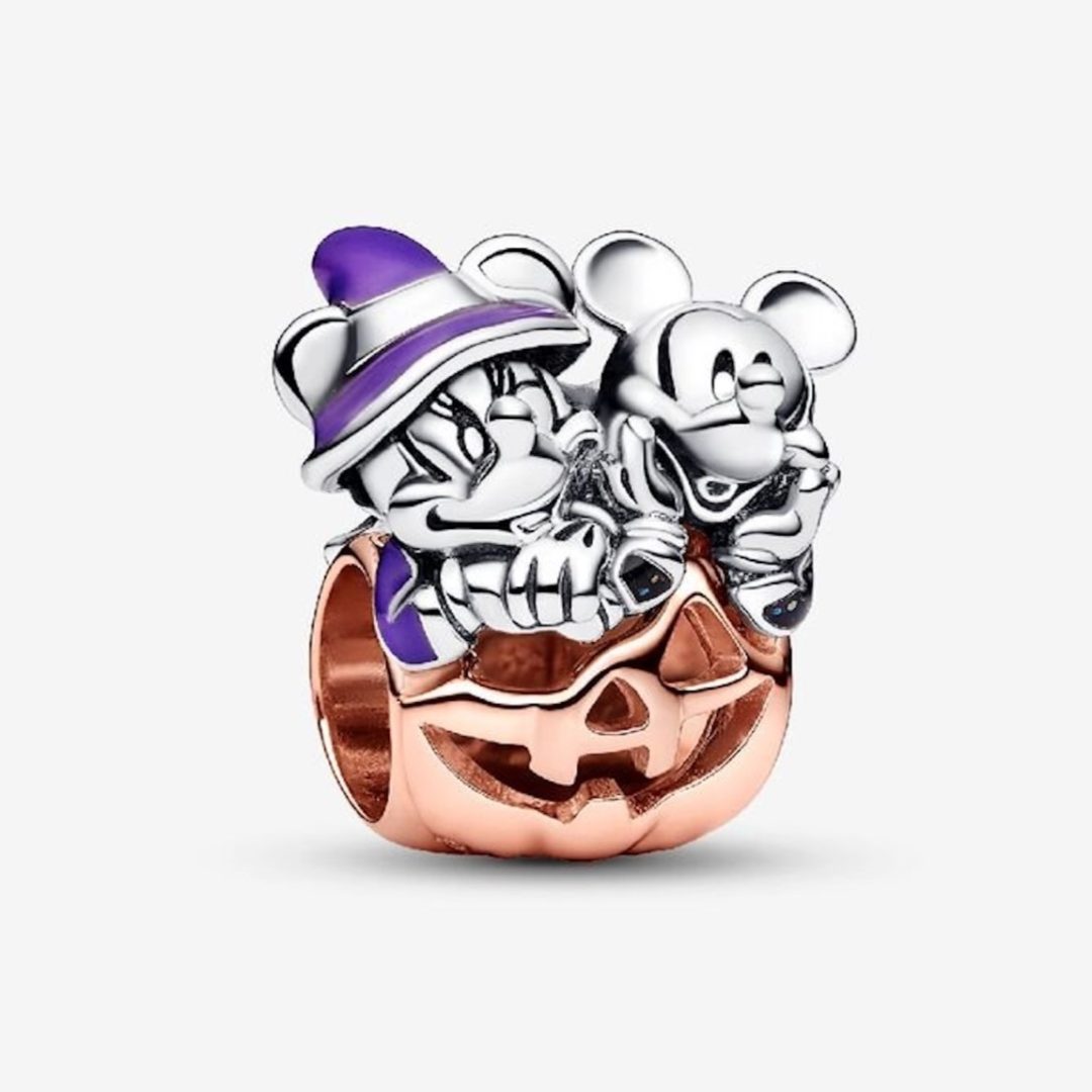Mickey Mouse & Minnie Mouse Halloween Pumpkin Charm